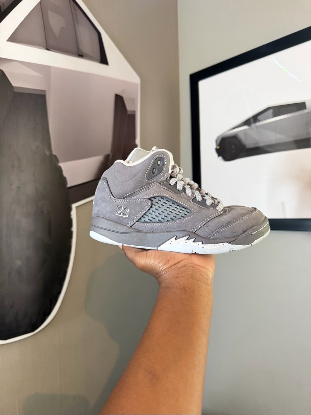 Jordan Wolf Grey 5s